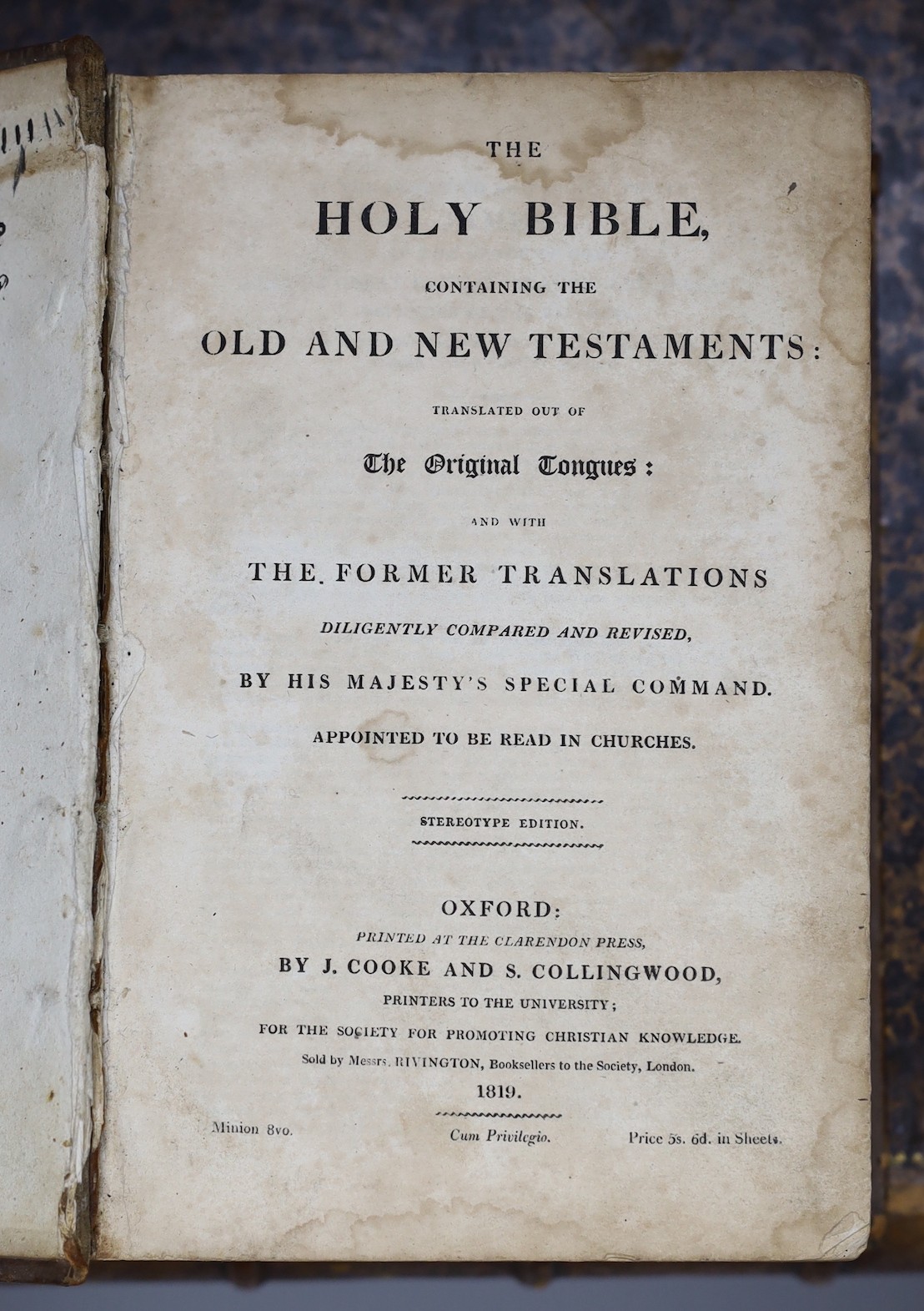 Camden, William. Britannia: or a Chorographical Description of Great Britain and Ireland....revised.... with large additions, by Edmund Gibson vol 1 (only, of 2), engraved portrait, plates and text illus. (without the Ro